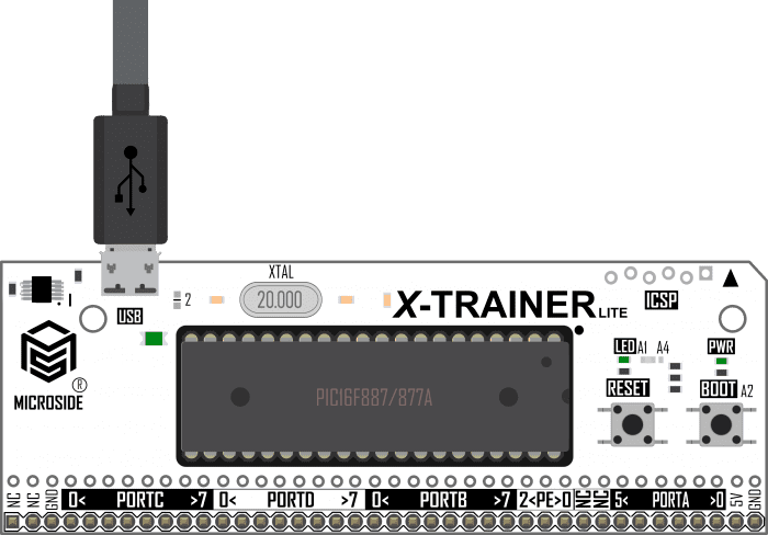 X-trainer Lite-M 16F cable USB